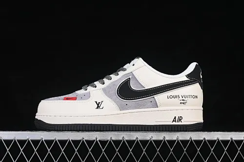 All categories Nk Air Force 1 Air Force series Nk Air Force 1 Low Air Force low-top Nike Air Force 1'07 Low joint black and gray suede Air Force 1 low-top casual sneakers XD9314-619